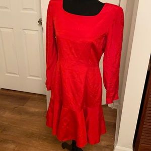 Red vintage dress